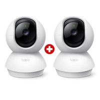 Combo: 2 cámaras de seguridad Tapo C200C Full HD 1080p con visión 360°, detección inteligente y audio bidireccional, blanco